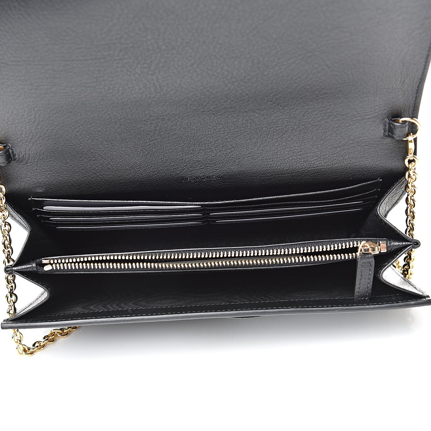 Calfskin Monogram Belle de Jour Chain Clutch Black