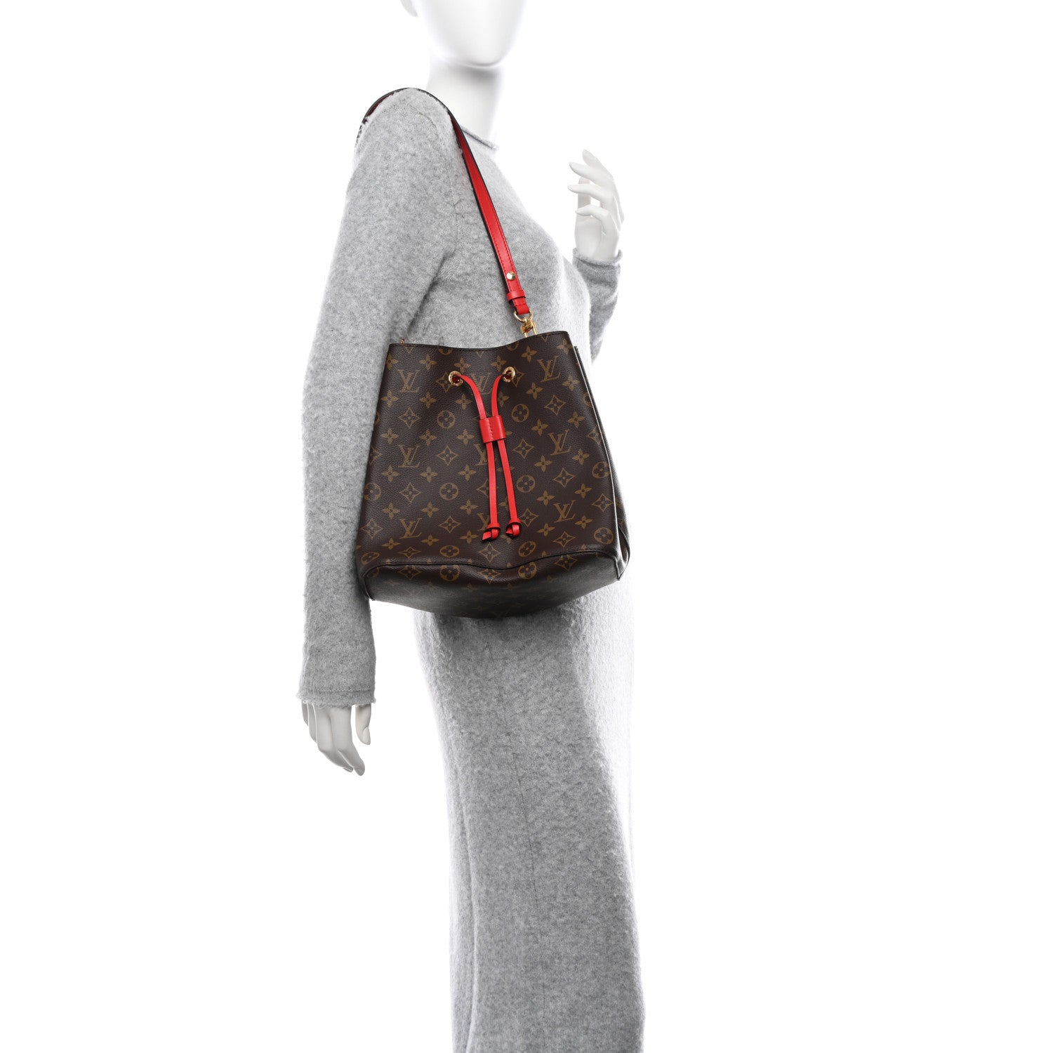 Louis Vuitton Monogram Neonoe MM Coquelicot 2 of 12