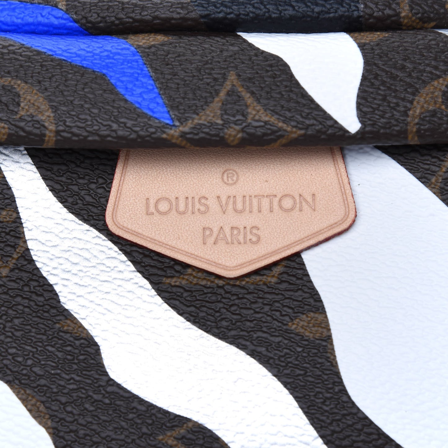 X LOL Monogram Bumbag Blue Silver