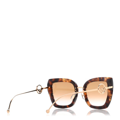 Fendi Acetate Metal F is Fendi FF Square Cat Eye Sunglasses FF 0424/F/S Havana 4 of 7