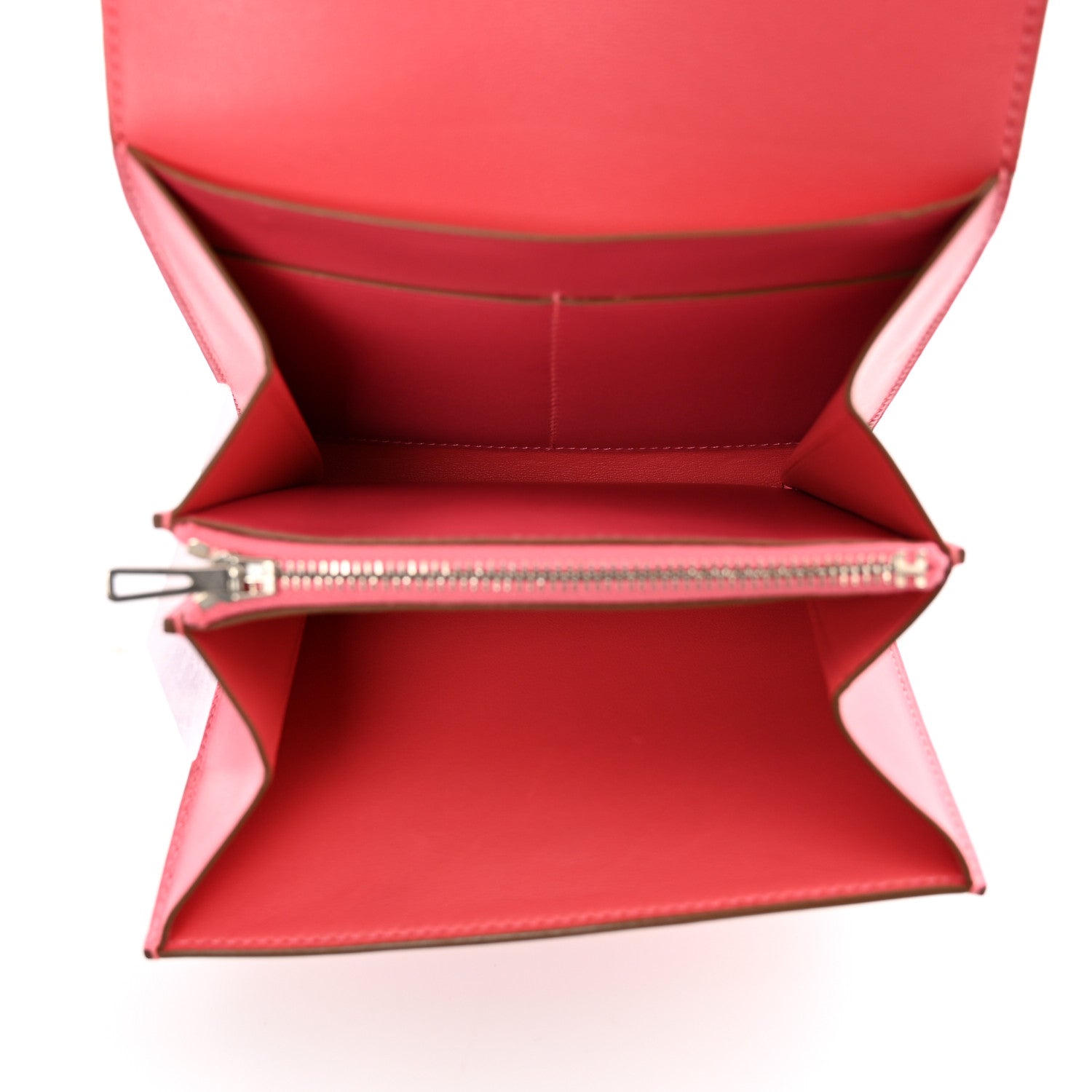 Hermes Tadelakt Constance Short Wallet Rose Lipstick 5 of 8