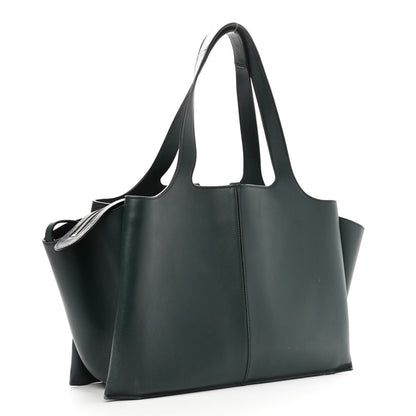 Celine Smooth Calfskin Medium Tri-Fold Bag Bottle Green 3 of 12
