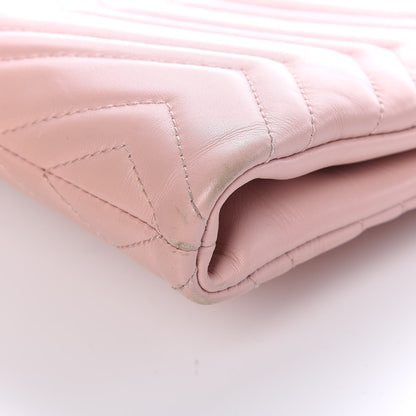 Gucci Calfskin Matelasse GG Marmont Double Zip Chain Bag Perfect Pink 16 of 19