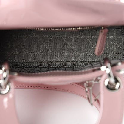 Christian Dior Patent Cannage Mini Lady Dior Pink 5 of 12