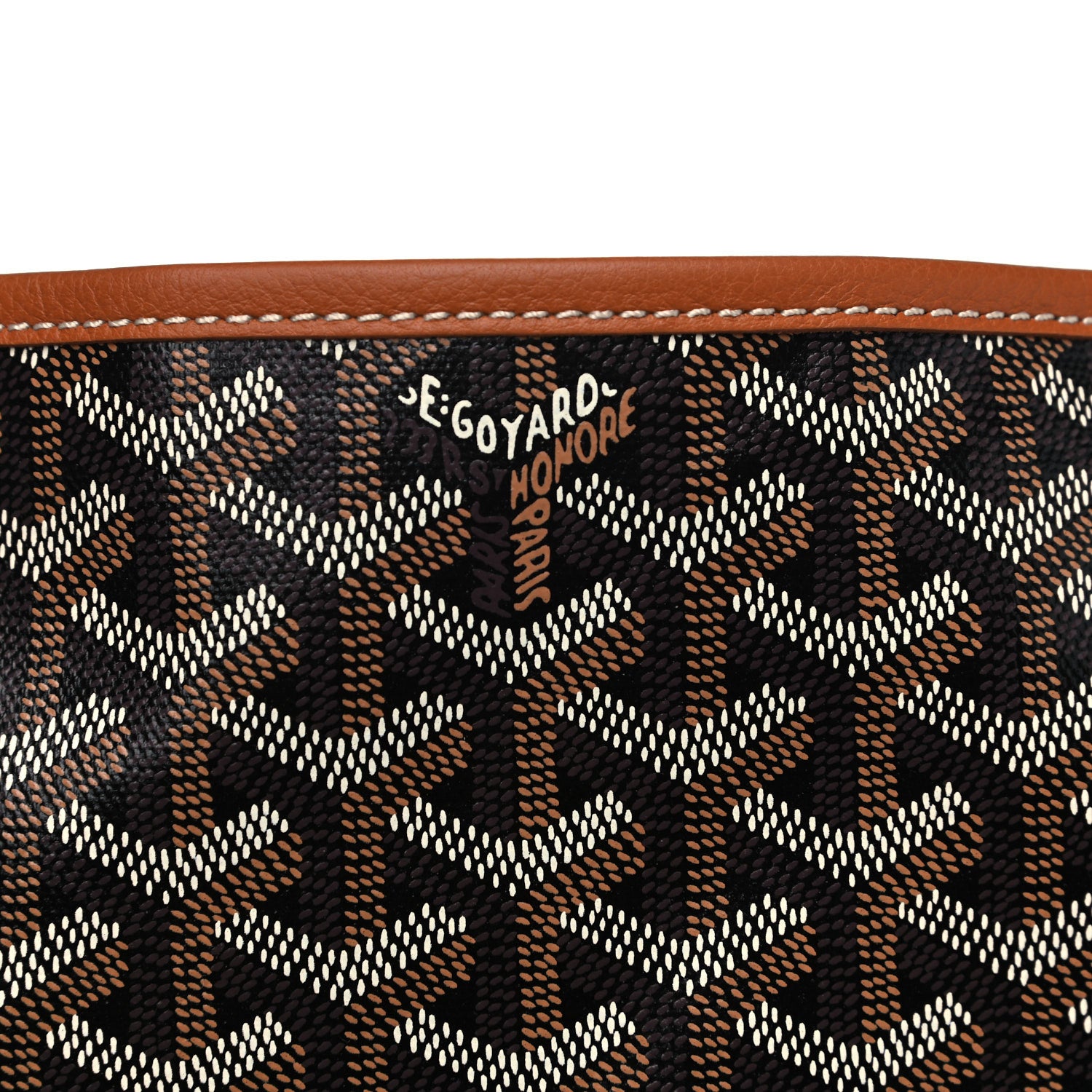 Goyard Goyardine Saint Louis GM Black Gold 6 of 9