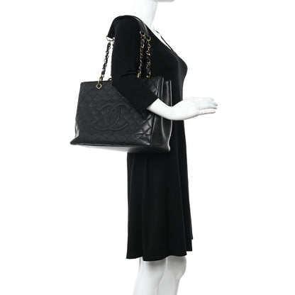 Chanel Caviar Quilted Grand Shopping Tote GST Black 2 of 10