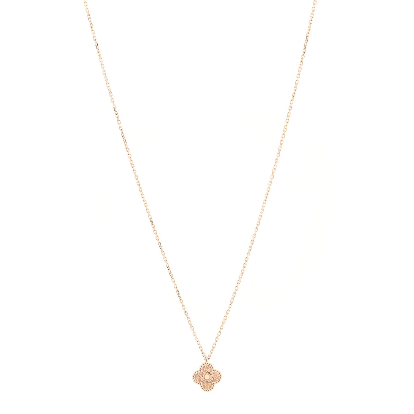 18K Rose Gold Sweet Alhambra Pendant Necklace