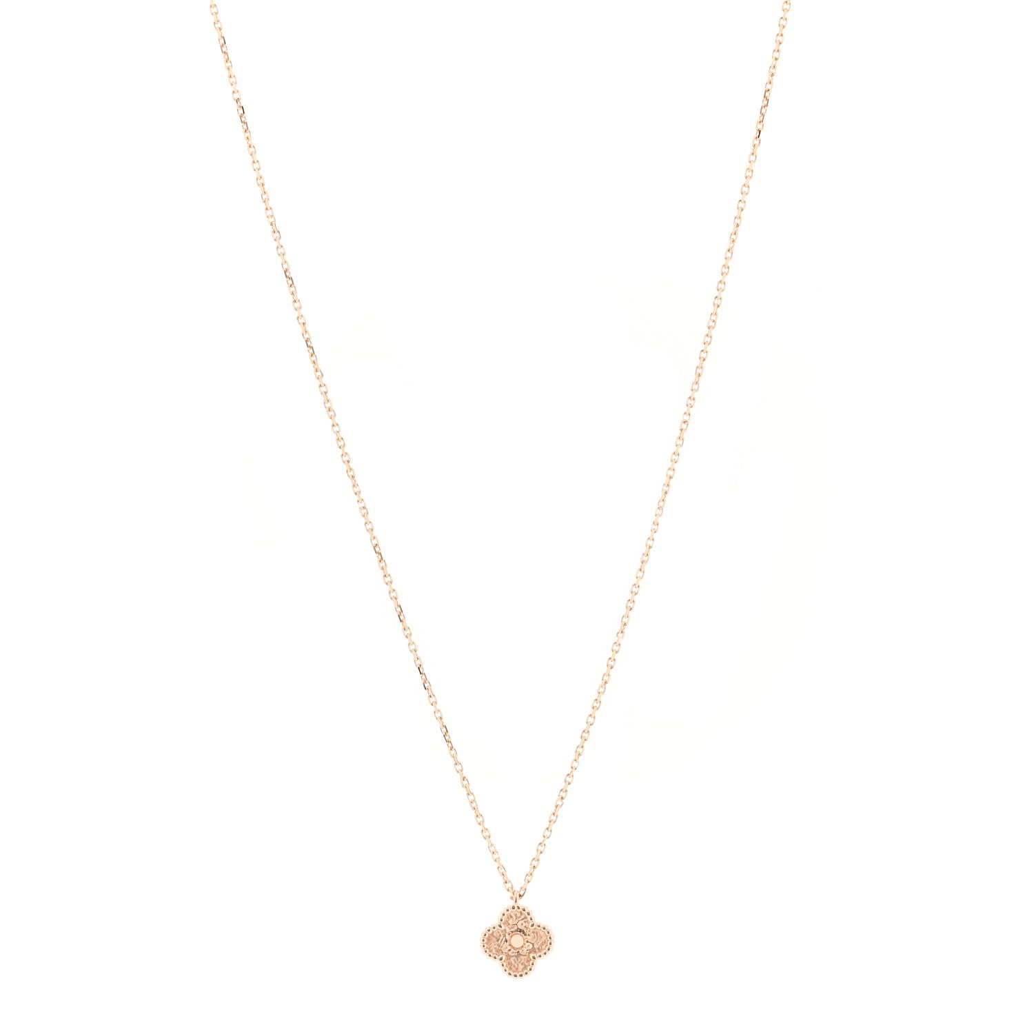Van Cleef & Arpels 18K Rose Gold Sweet Alhambra Pendant Necklace 1 of 6