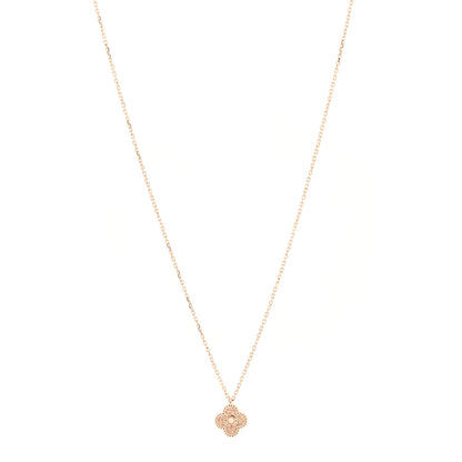 Van Cleef & Arpels 18K Rose Gold Sweet Alhambra Pendant Necklace 1 of 6