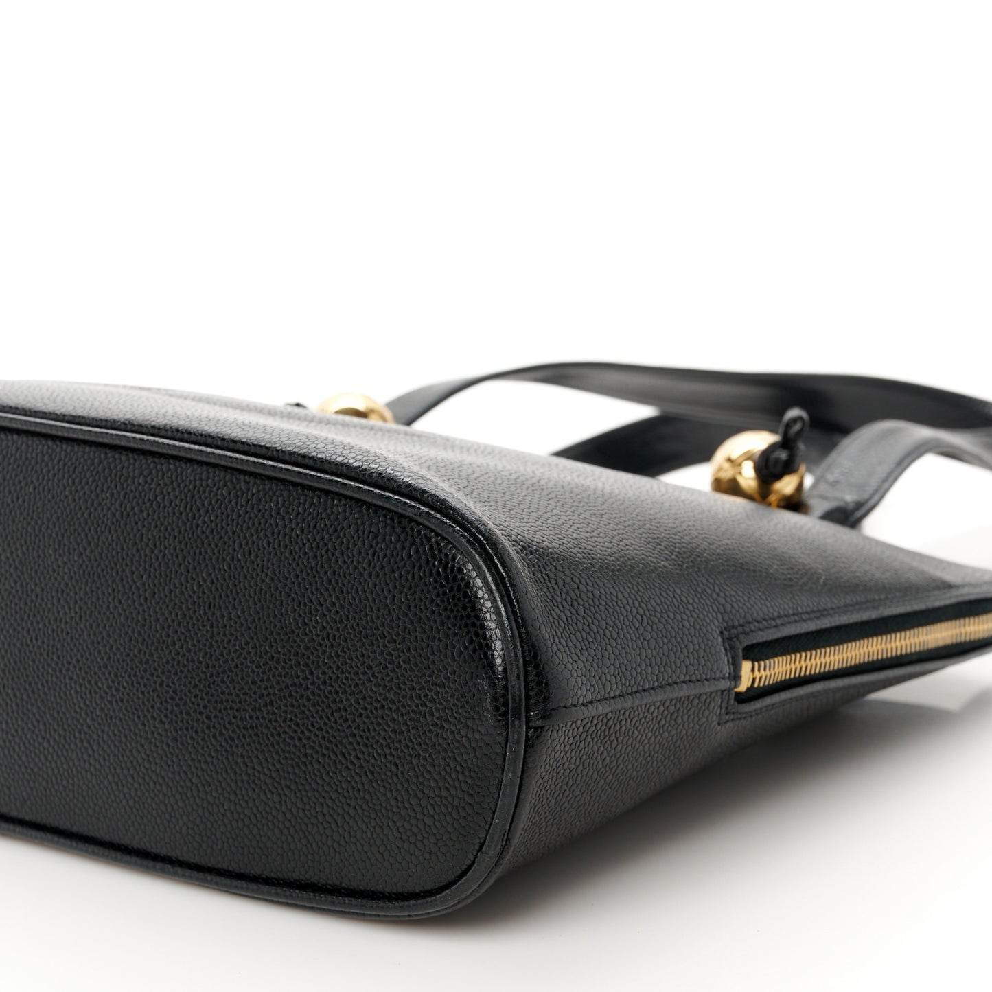 Caviar Large CC Shoulder Bag Black