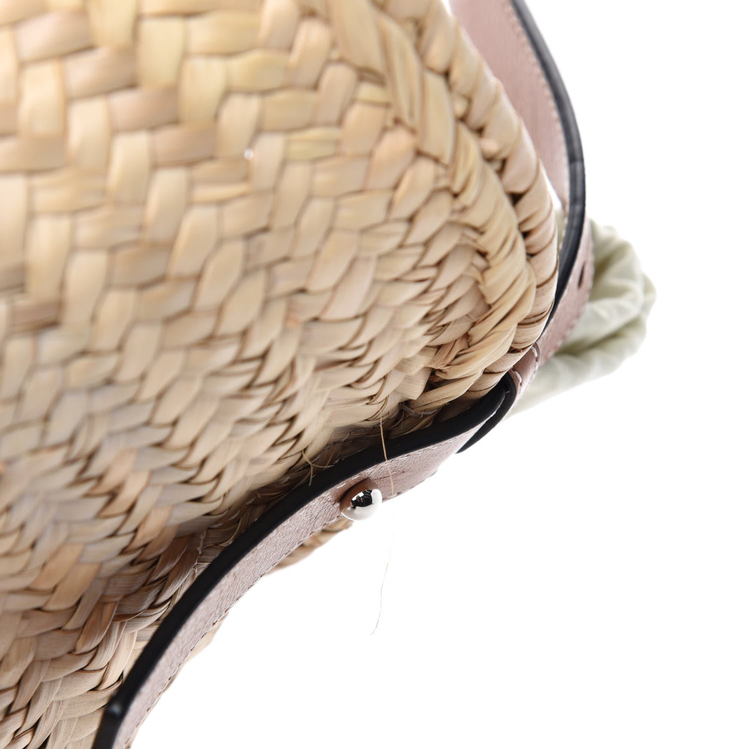 Loewe Raffia Basket Tote Bag Natural Tan 9 of 12