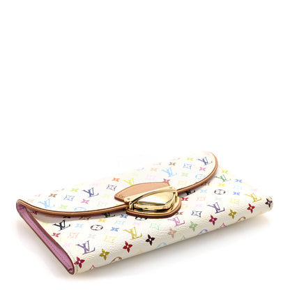 Louis Vuitton Monogram Multicolor Eugenie Wallet White Litchi 4 of 6