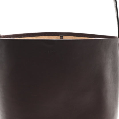 The Row Polished Saddle Calfskin Medium N/S Park Tote Chestnut 7 of 10