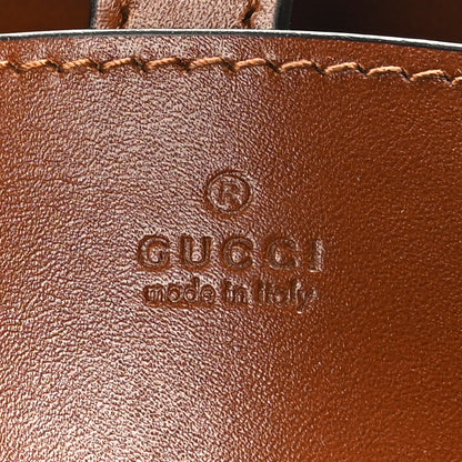 Gucci New Canvas Charisma Calfskin Crystal GG Monogram Mini Jackie 1961 Hobo Camel Ebony 6 of 9