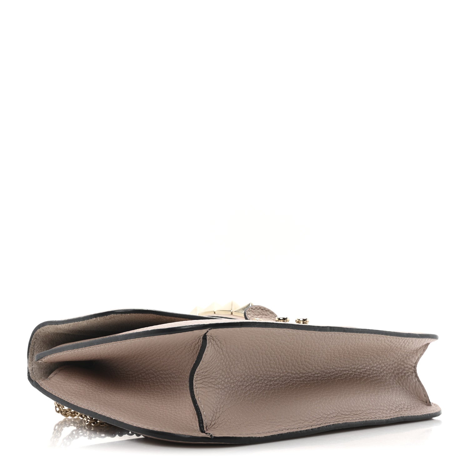 Valentino Garavani Vitello Medium Glam Lock Rockstud Flap Poudre 4 of 9