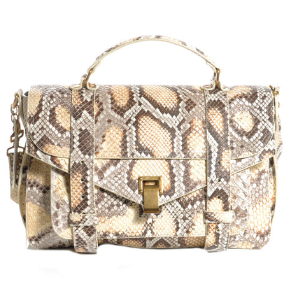 Proenza Schouler Python PS1 Medium Satchel Delave 1 of 7