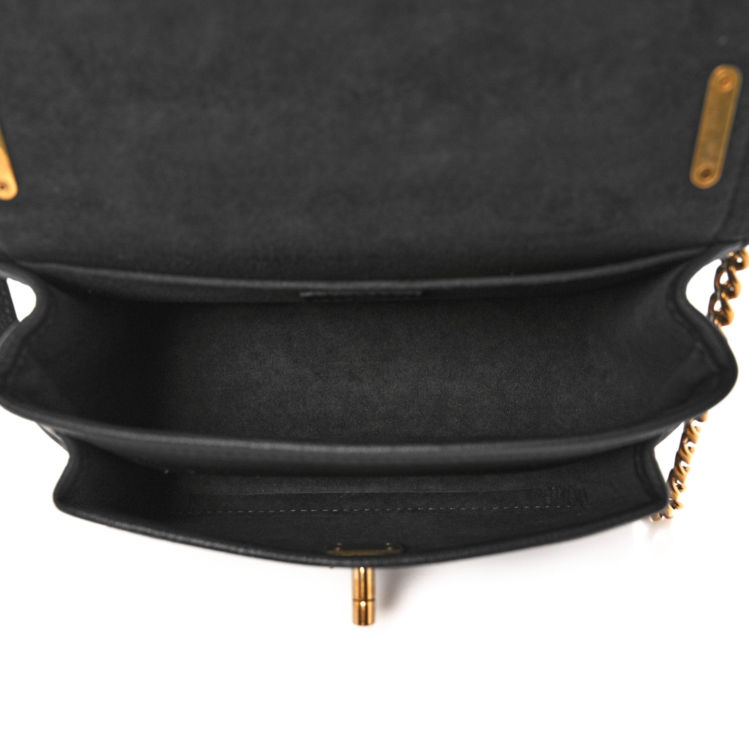 Louis Vuitton Grained Calfskin Lockme Chain Bag PM Black 5 of 10
