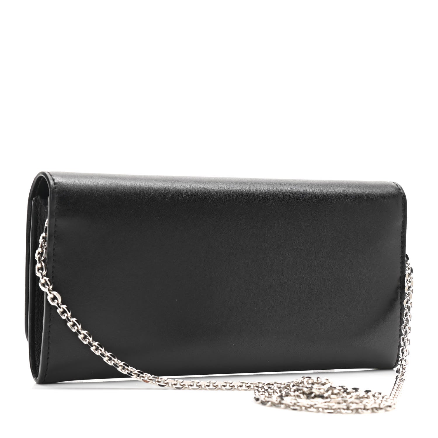 Fendi Vitello Liberty Fun Fair Studded Continental Wallet On Chain Black Multicolor 3 of 10