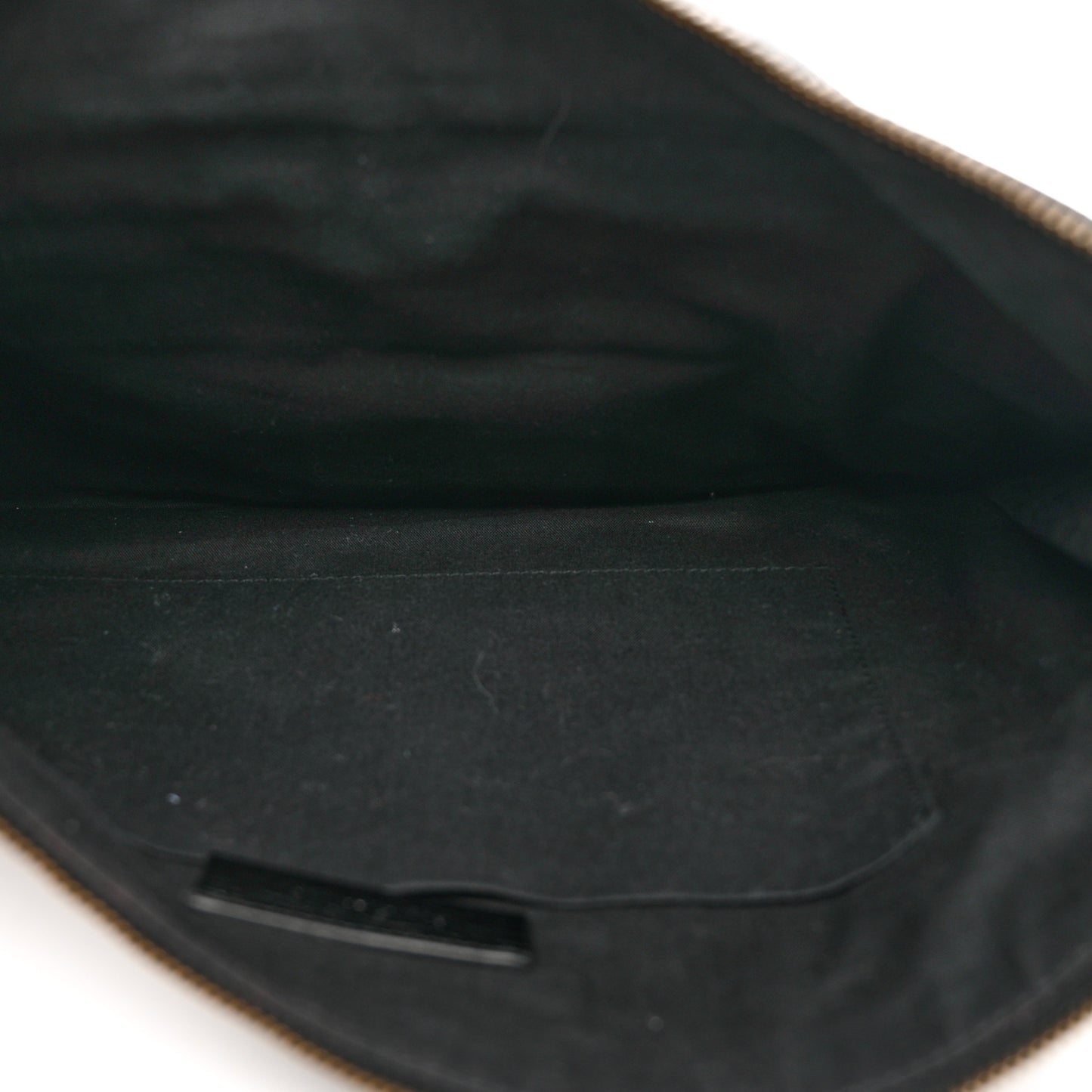 Agneau Classic Hardware Small Pouch Black