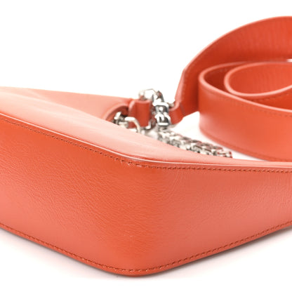 Givenchy Smooth Calfskin Mini Moon Cut Out Shoulder Bag Orange 9 of 9