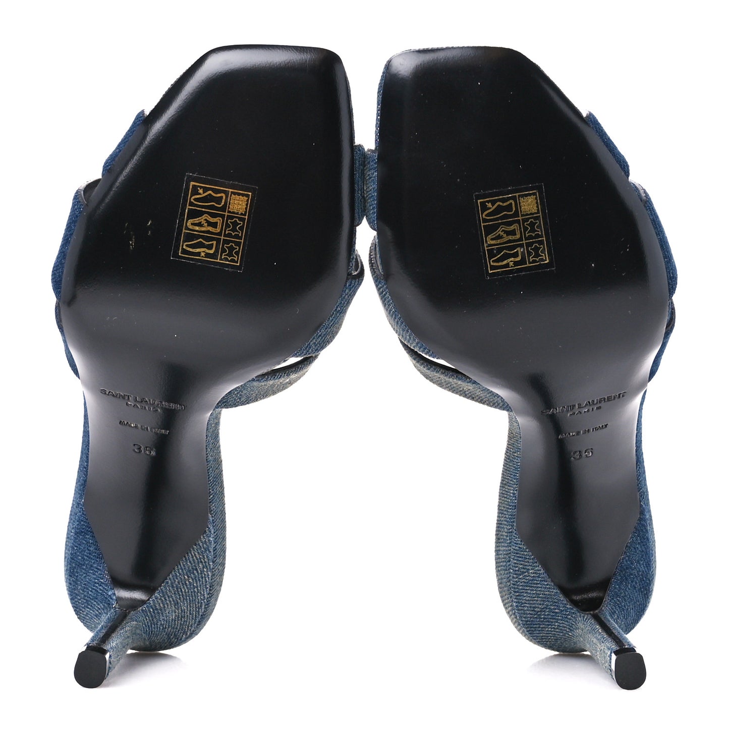 Denim Tribute 85 Slide Sandals 36 Deep Navy Jean