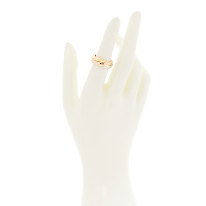 Cartier 18K Pink Yellow White Gold Classic Les Must De Cartier Trinity Ring 53 6.25 2 of 5