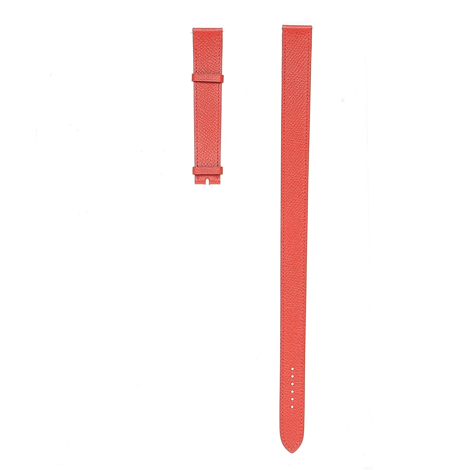 Hermes Epsom Heure H Hour Watch MM Double Tour Strap Rouge Casaque 1 of 7