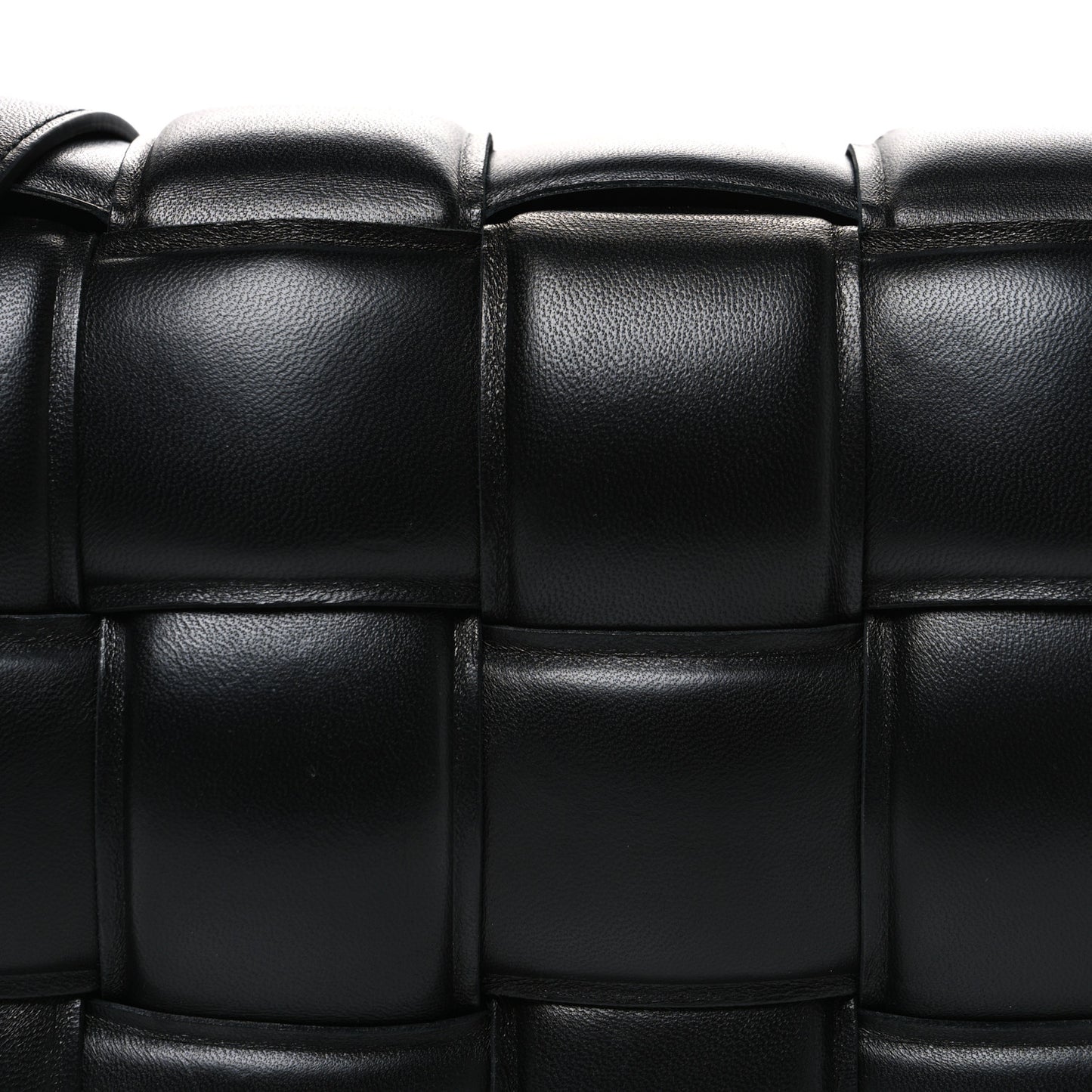 Nappa Intrecciato Orto Messenger Bag Black Black