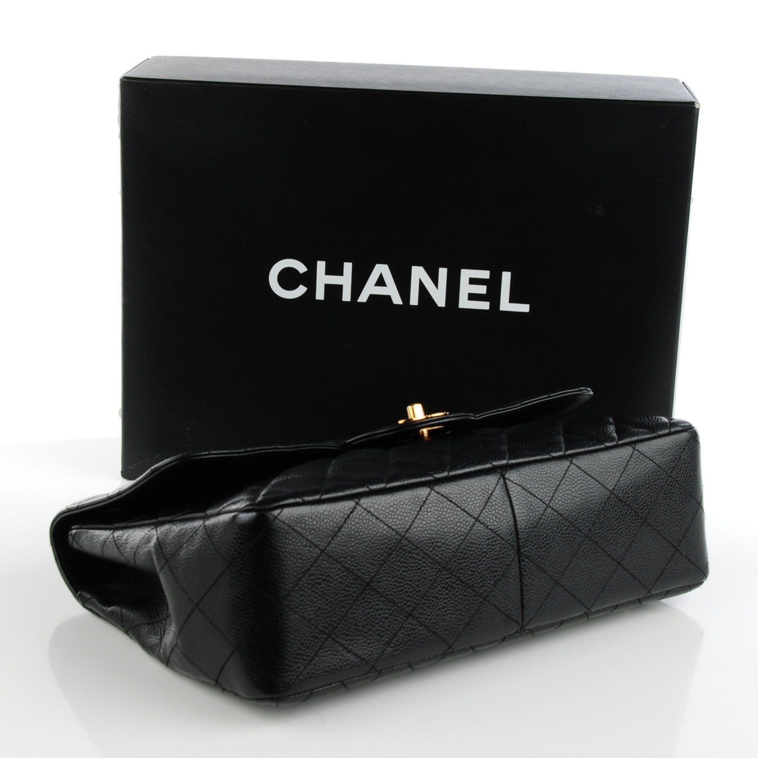Chanel Caviar Quilted Jumbo Single Flap Black 4 of 8