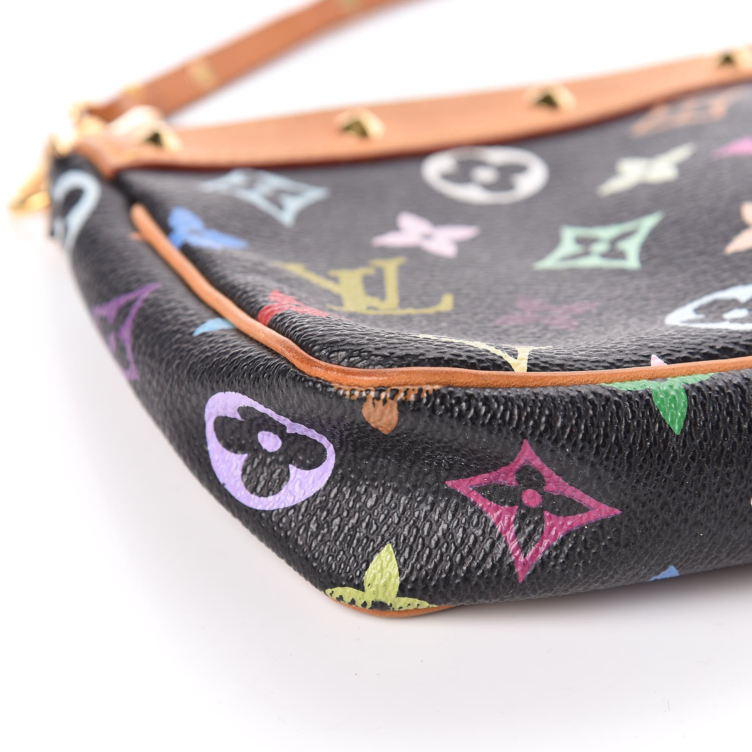 Louis Vuitton Monogram Multicolor Pochette Accessories Black 13 of 16