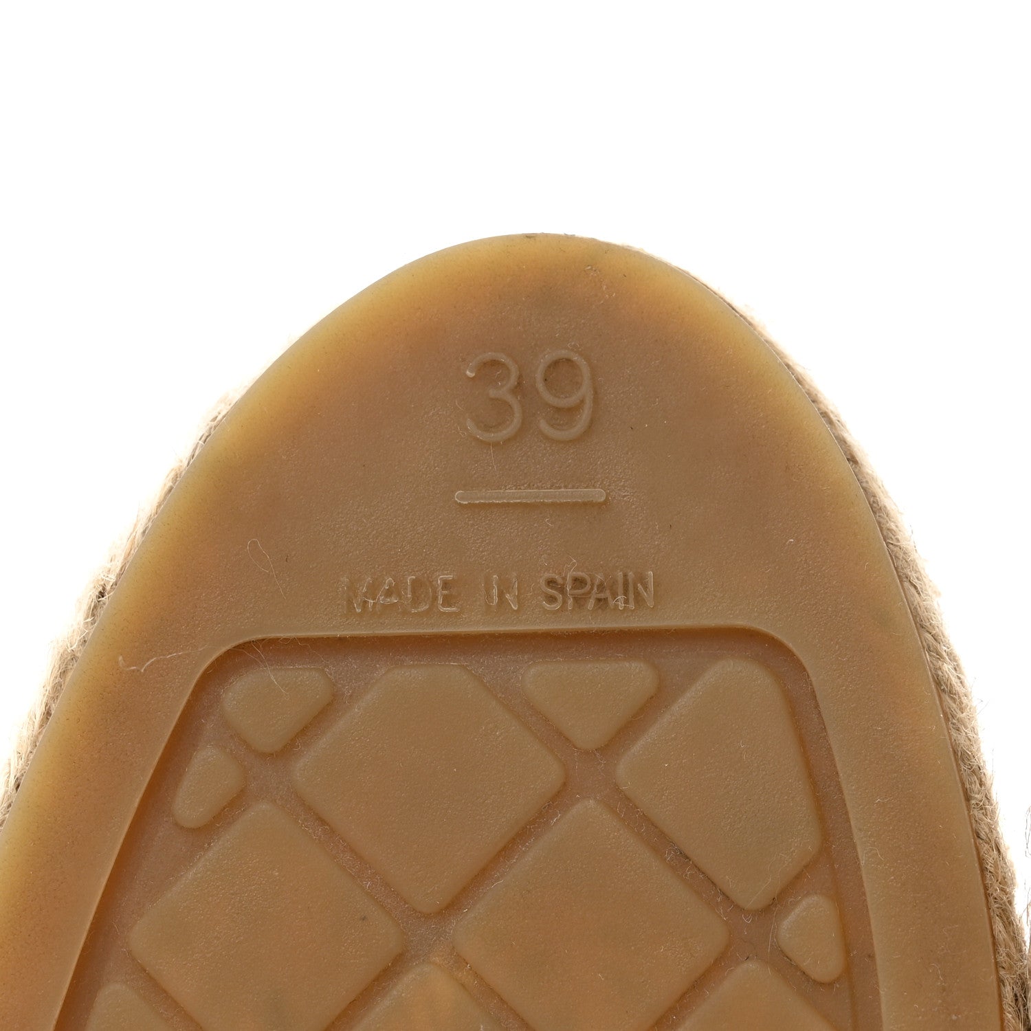 Chanel Lambskin CC Espadrilles 39 Beige Black 6 of 11