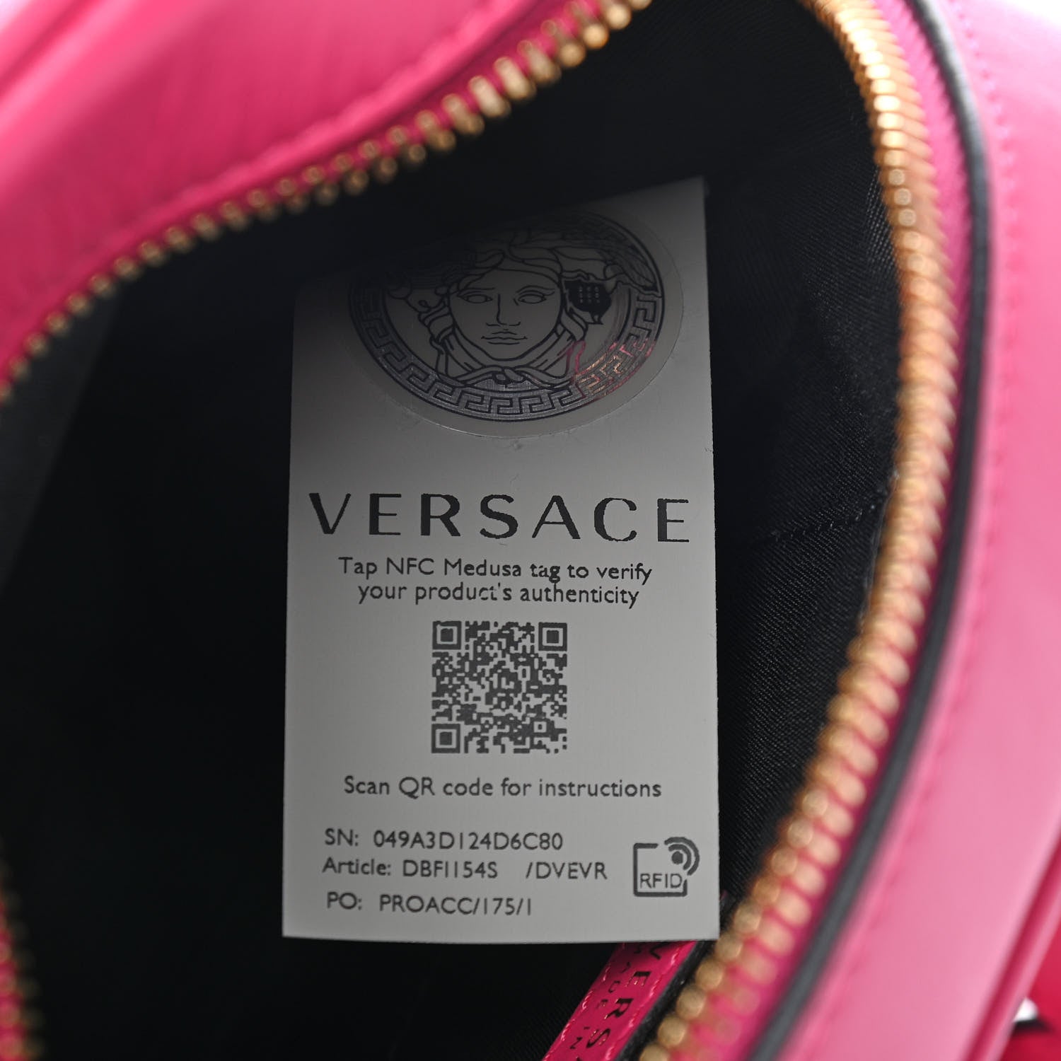 Versace Nappa Virtus Camera Bag Pink 7 of 9