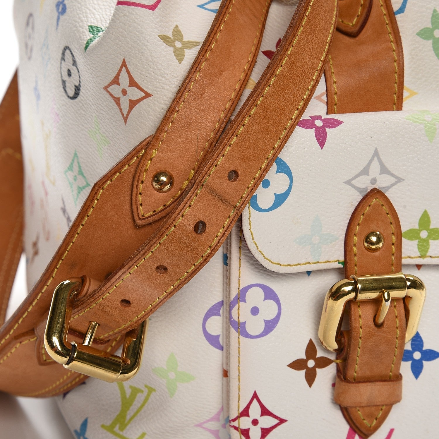 Louis Vuitton Monogram Multicolor Petit Noe White 7 of 10