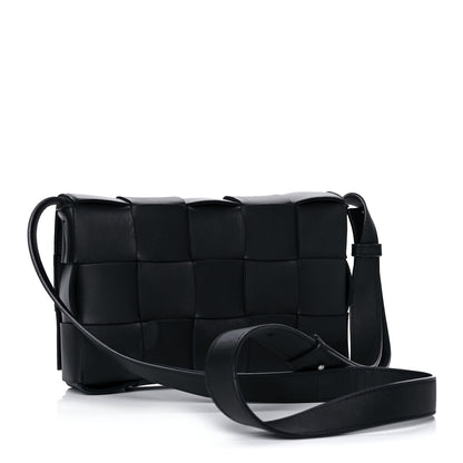 Bottega Veneta Lambskin Maxi Intrecciato Cassette Crossbody Bag Black 3 of 15