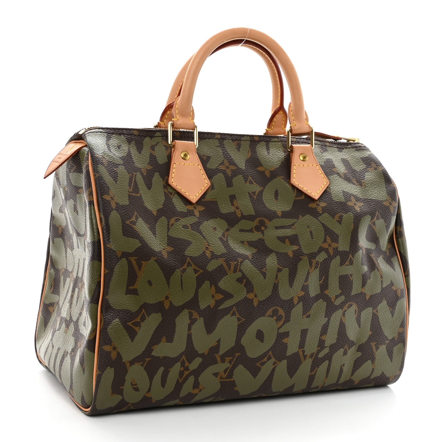Louis Vuitton Monogram Graffiti Speedy 30 Kaki 3 of 9