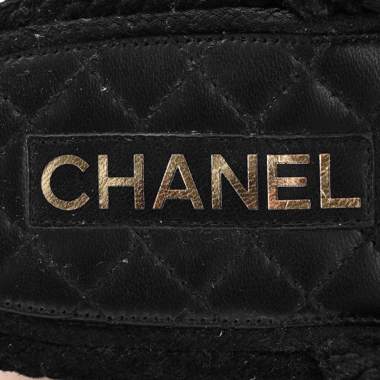 Chanel Cord Lambskin Quilted Logo Sandals 39 Black 24 of 27