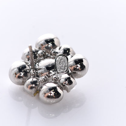 Chanel Crystal CC Earrings Silver 3 of 4