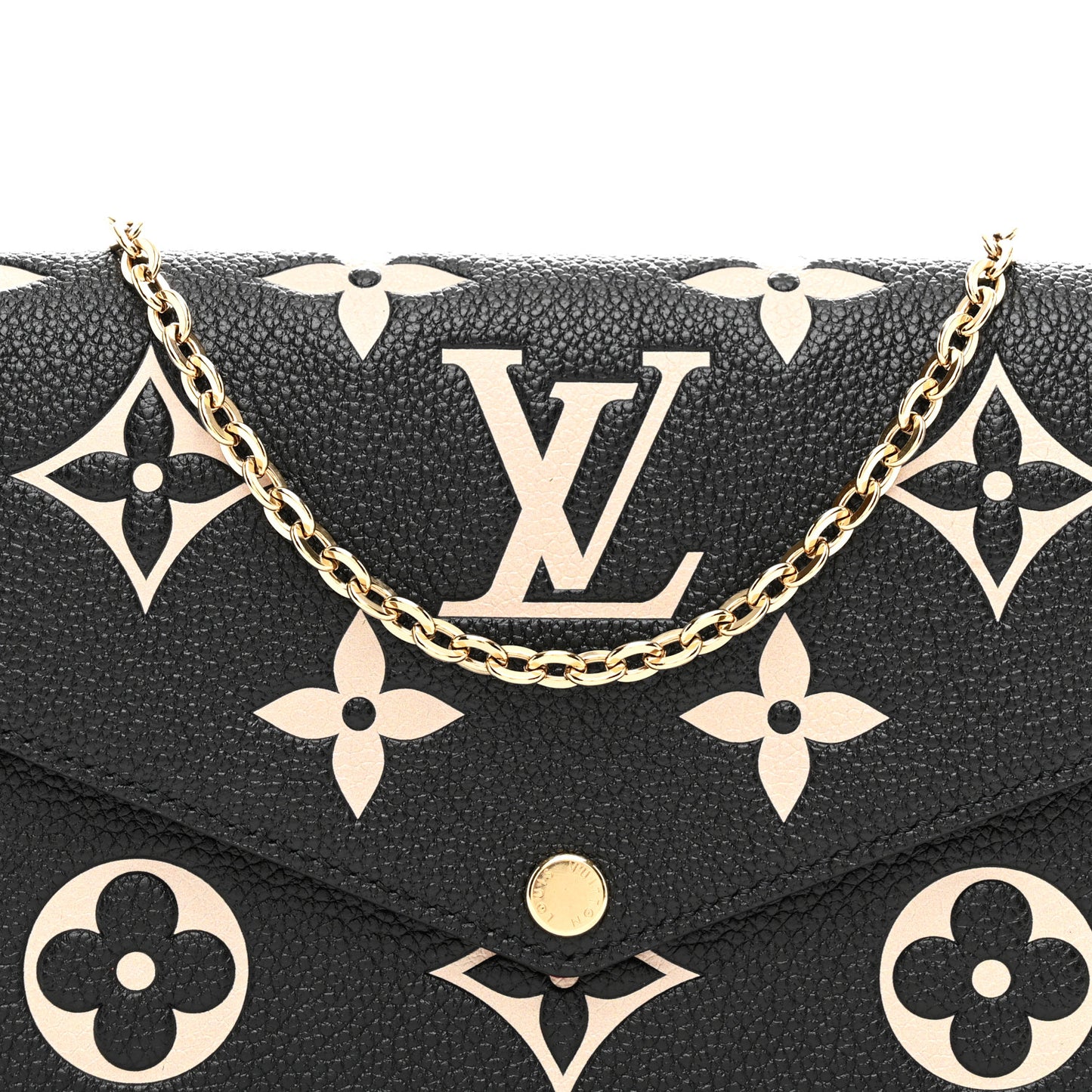 Empreinte Monogram Giant Felicie Pochette Black Beige