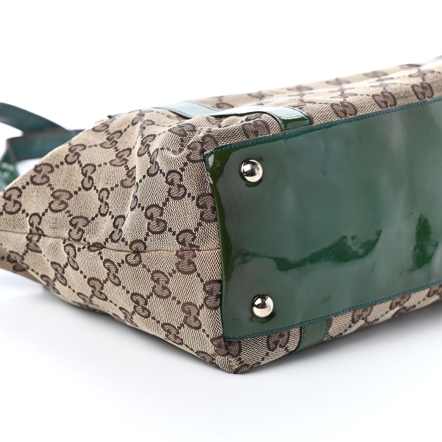 Gucci Monogram Medium Abbey Tote Green 10 of 11