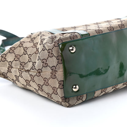 Gucci Monogram Medium Abbey Tote Green 10 of 11