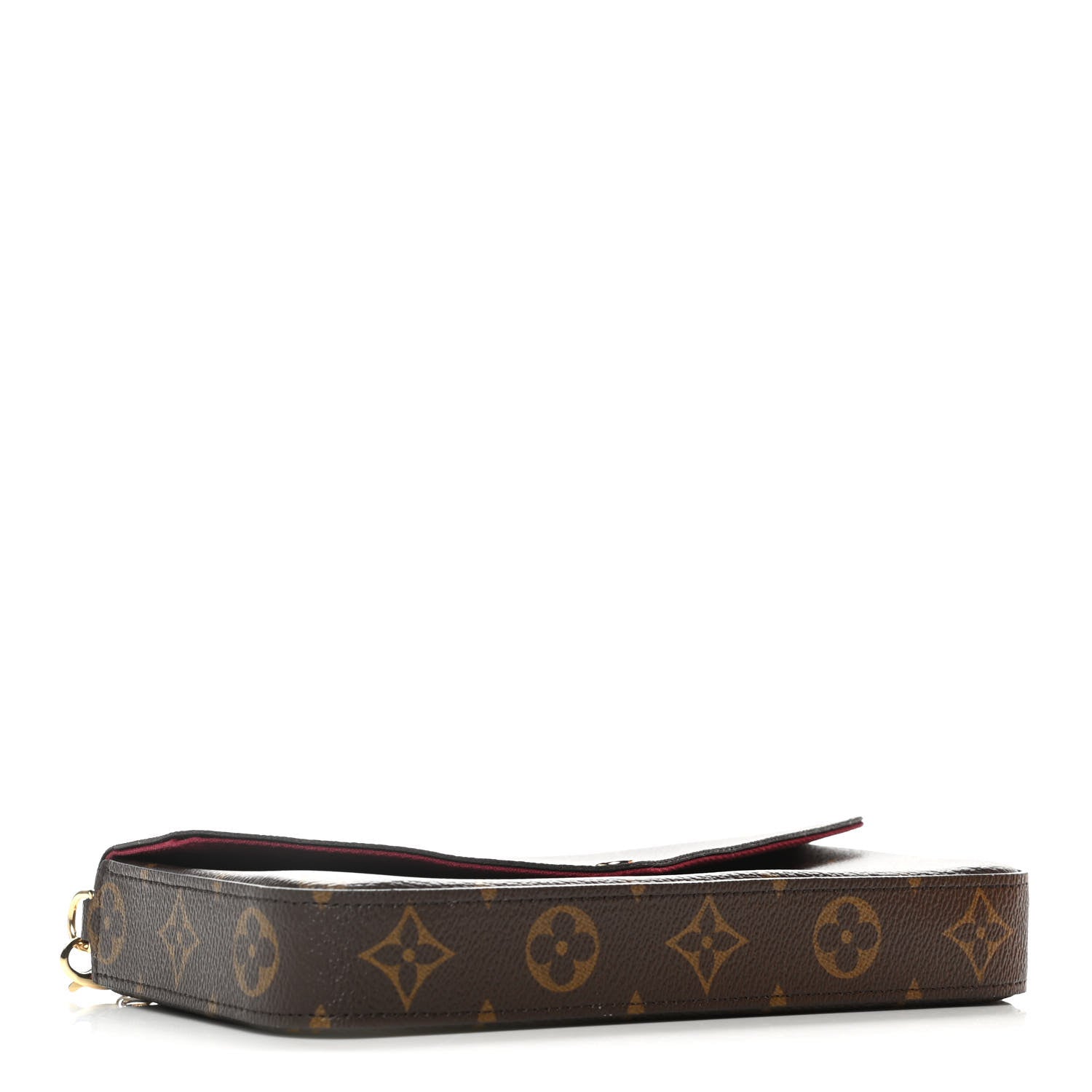 Louis Vuitton Monogram Pochette Felicie Chain Wallet Fuchsia 5 of 10