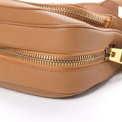 Tom Ford Pebbled Calfskin Medium Jennifer Crossbody Whiskey 11 of 12