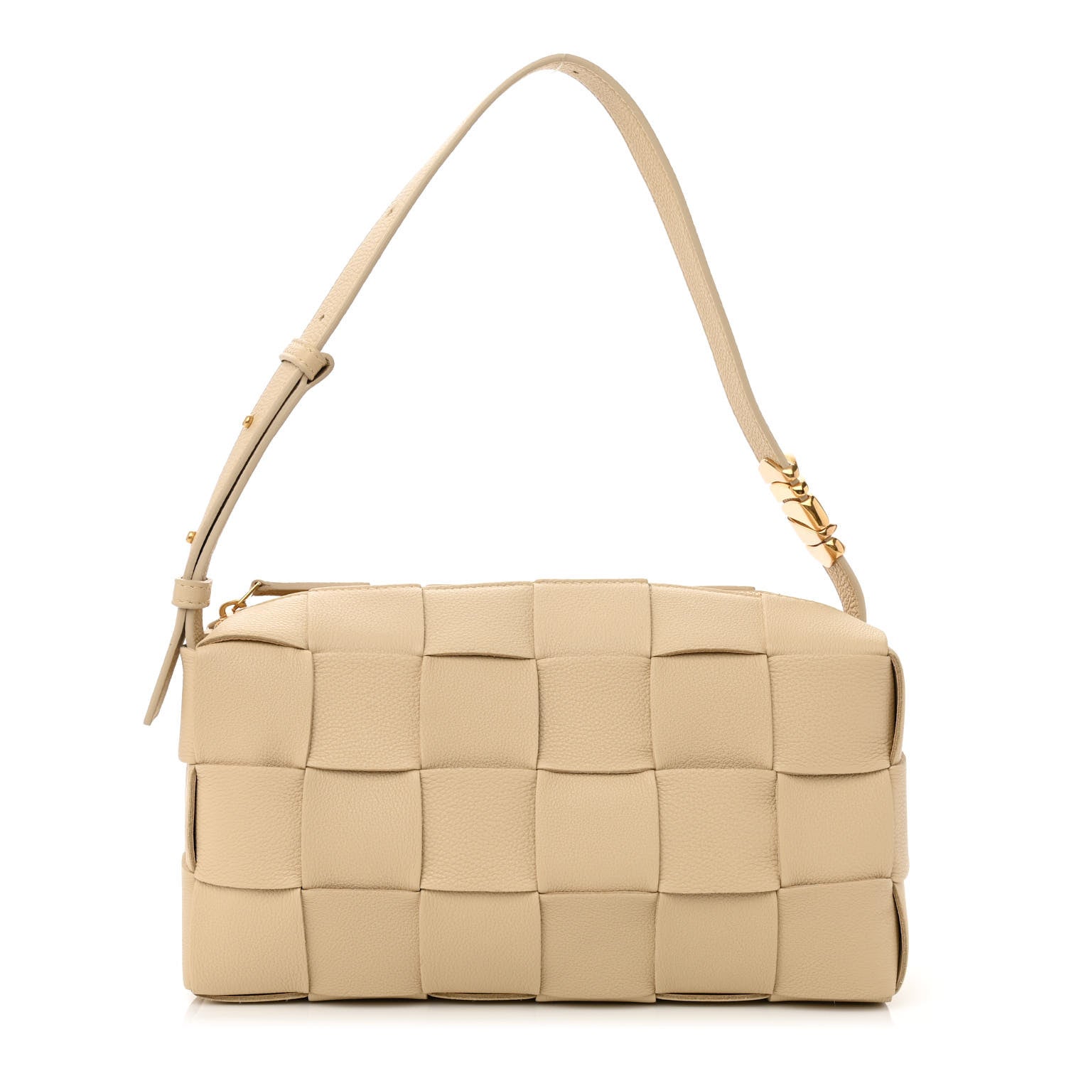 Bottega Veneta Grained Calfskin Maxi Intrecciato Cassette Crossbody Bag Porridge 1 of 10