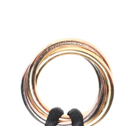 Cartier 18K Pink Yellow White Gold Trinity Cord Necklace 5 of 9