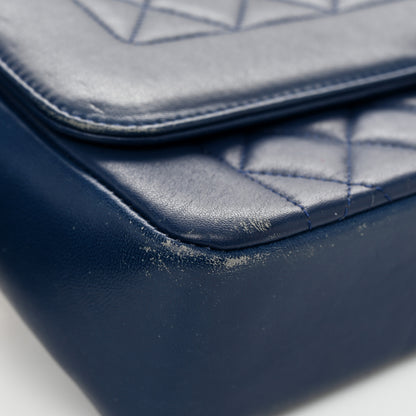Chanel Lambskin Quilted Large Chic With Me Flap Navy 11 of 15