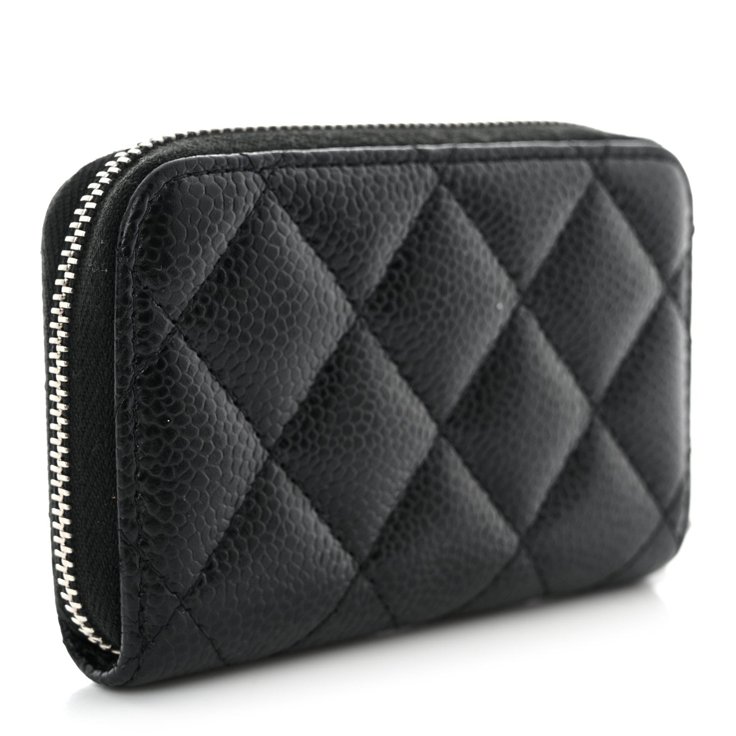 Chanel Caviar Quilted Classic Zipped Coin Purse Black 3 of 9
