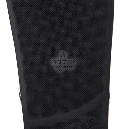 Gucci Malaga Kid Womens Horsebit River Slippers 39 Black 6 of 8