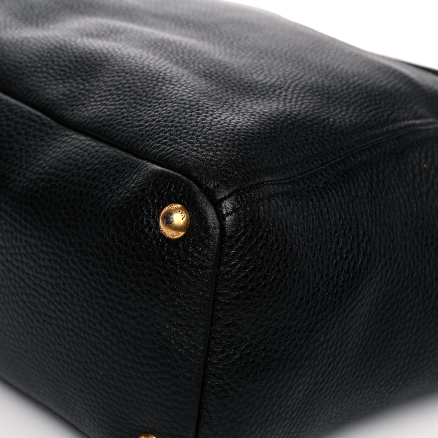 Vitello Daino Side Pocket Tote Black