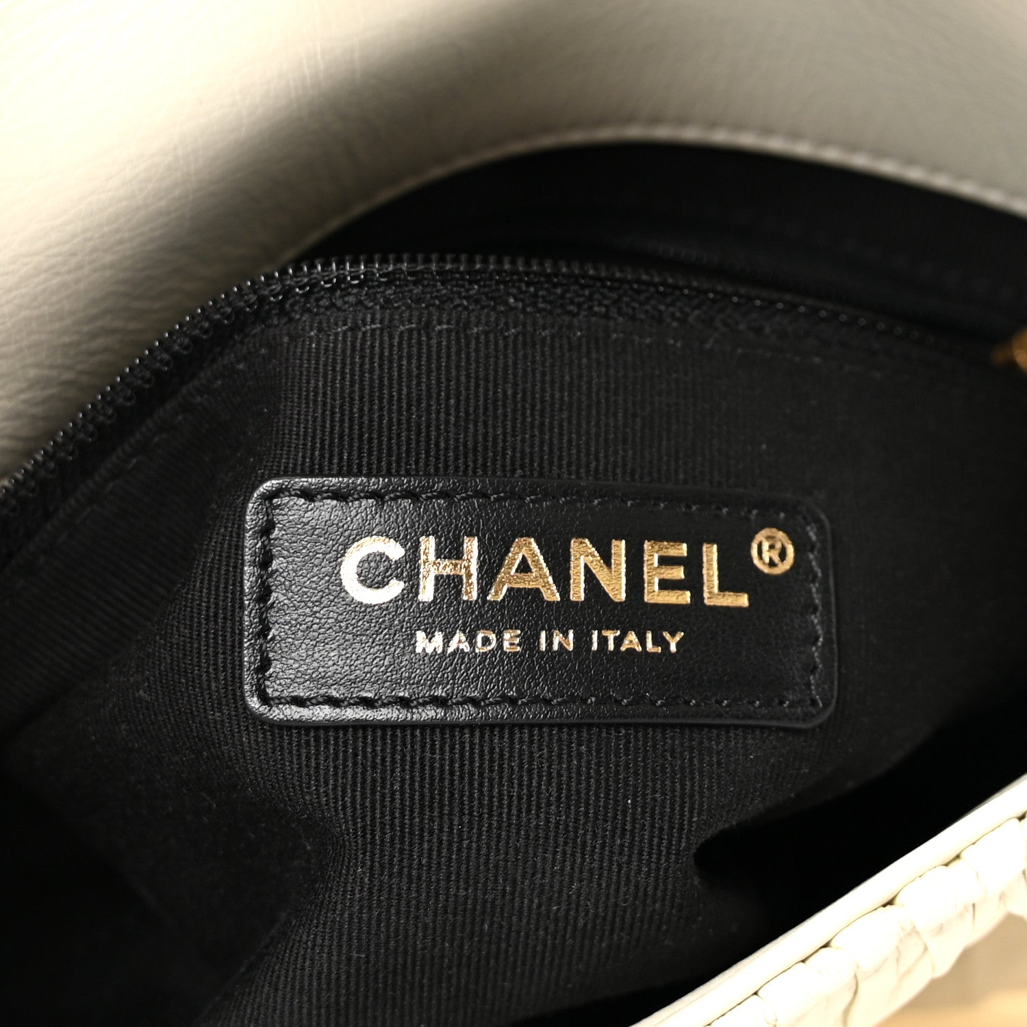 Chanel Pleated Calfskin Quilted Medallion Flap White 6 of 11
