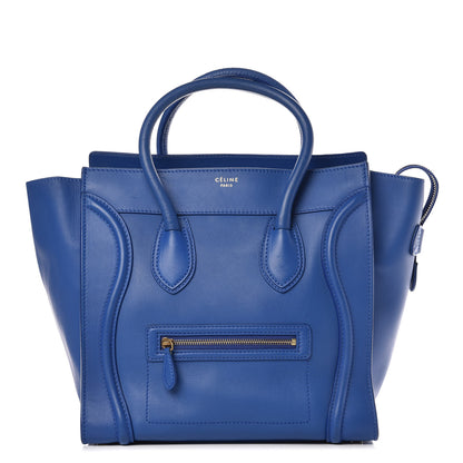 Celine Smooth Calfskin Mini Luggage Royal Blue 1 of 16